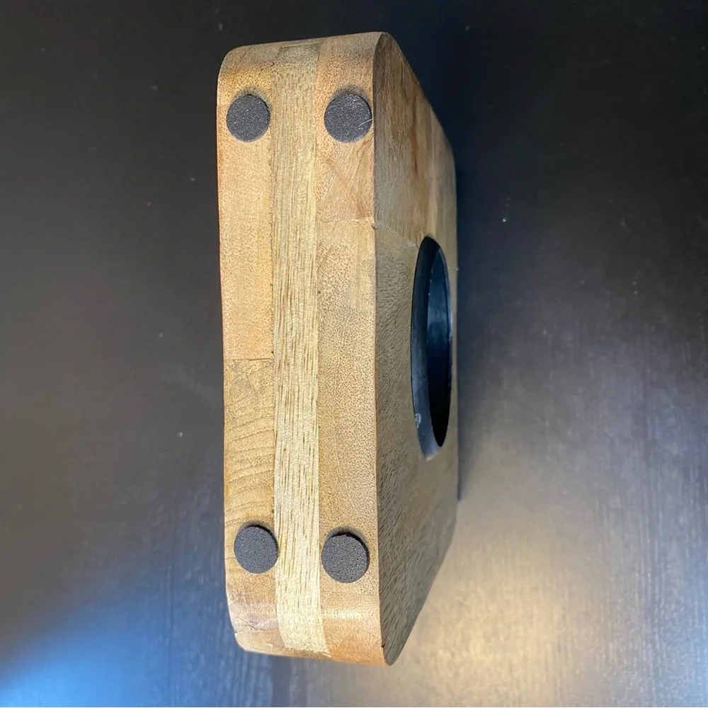 Wooden Square Table Clock 7”x7” - Picture 8 of 10